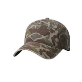 Camouflage baseball cap on a white background