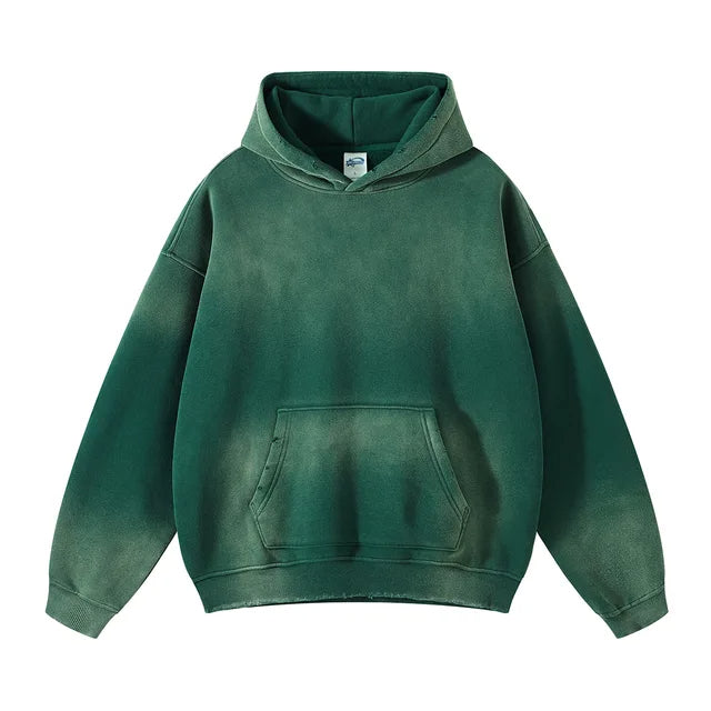 Gradient Dip-Dye Streetwear Hoodie