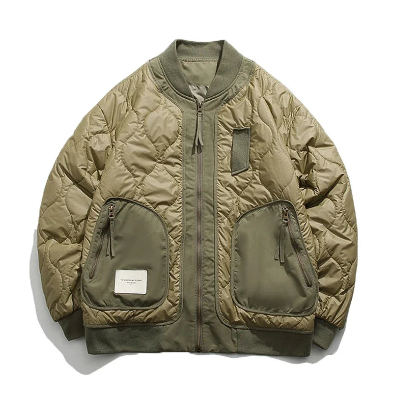 Quilted Thin Elegance Bomber Jacket