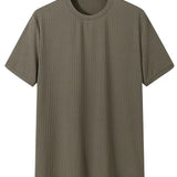 Green Ribbed knit henley tee worn, back