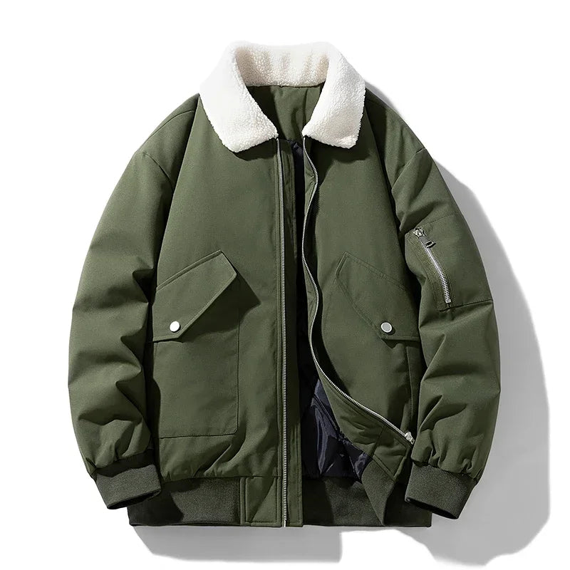 Sherpa Collar Bomber Jacket