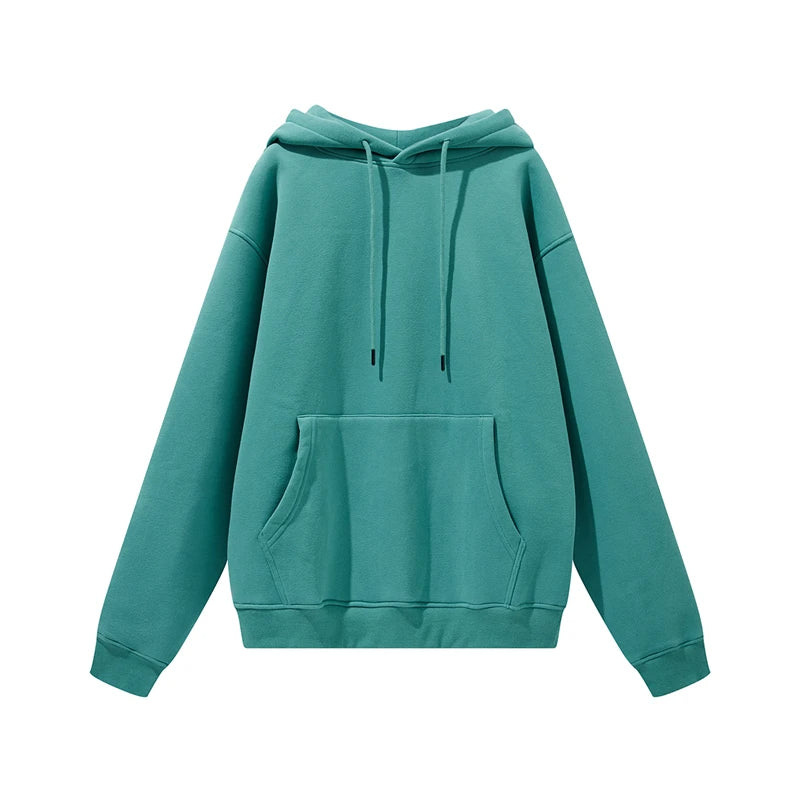 Thick Fleece Hoodie – Oversized Winter Streetwear Pullover