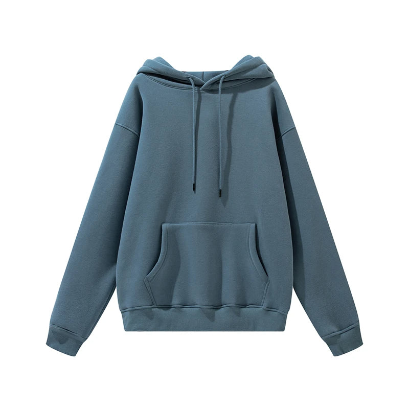 Thick Fleece Hoodie – Oversized Winter Streetwear Pullover