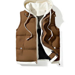 Hooded puffer vest — lifestyle shot 7