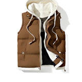 Hooded puffer vest — lifestyle shot 7