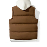 Hooded puffer vest — lifestyle shot 8