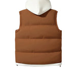 Hooded puffer vest — lifestyle shot 
