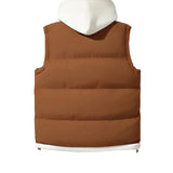 Hooded puffer vest — lifestyle shot 