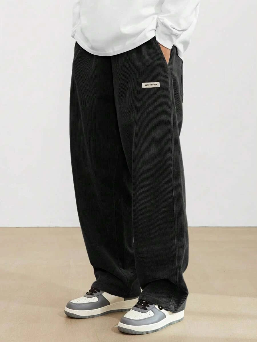 Image Color 2 Corduroy straight-leg pants, flat lay