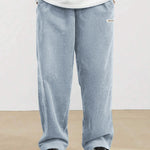 Image Color 4 Corduroy straight-leg pants, fabric detail