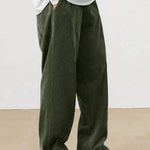 Image Color 5 Corduroy straight-leg pants, lifestyle shot