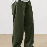 Image Color 5 Corduroy straight-leg pants, lifestyle shot