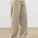 Image Color 7 Corduroy straight-leg pants worn, side