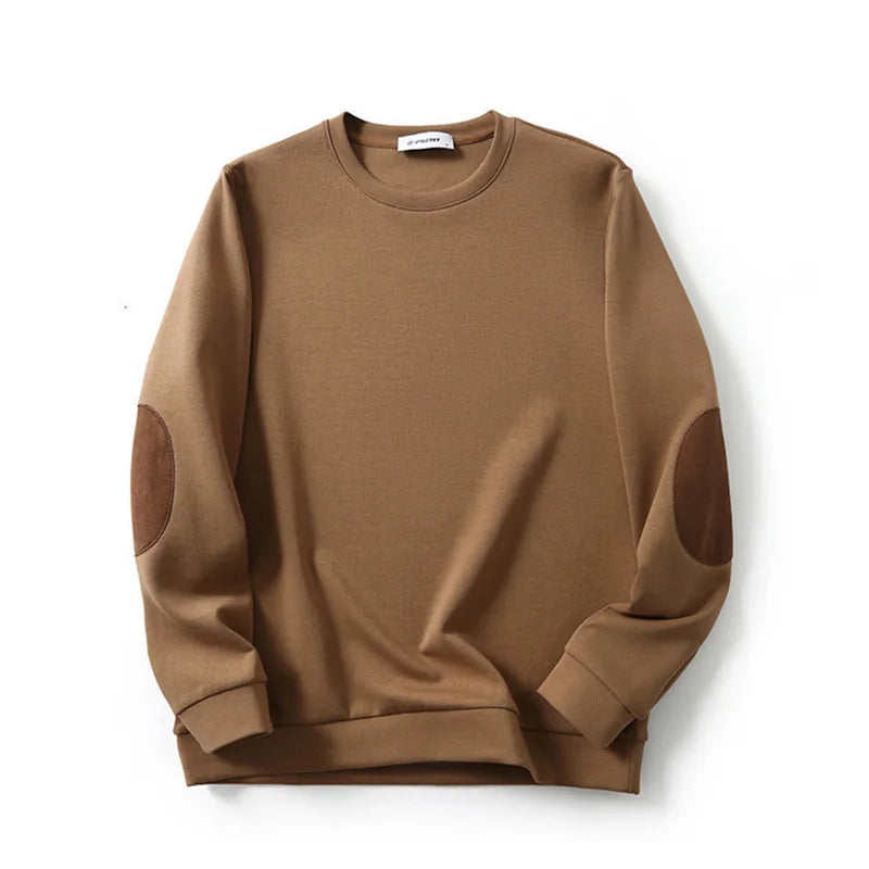 Minimalist Crewneck with Elbow Patches