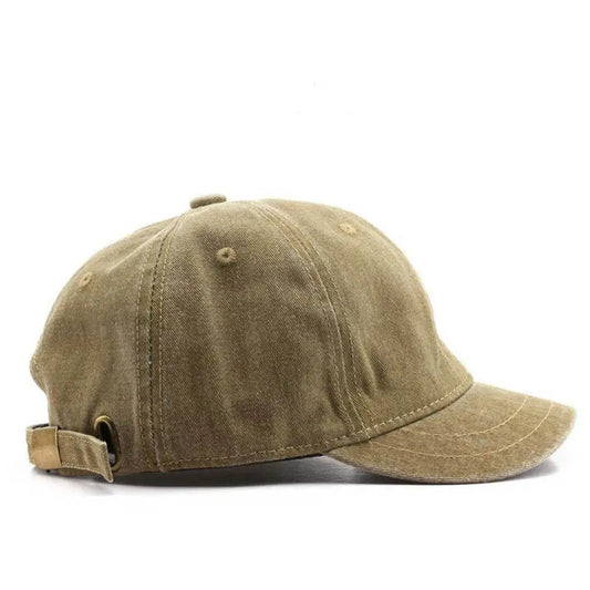 Khaki baseball cap on a white background with 'Khaki' text above.