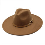 Khaki Fedora hat shown at three-quarter angle featuring pinched crown and stitched brim edge