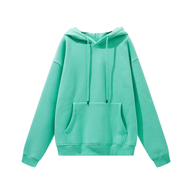 Thick Fleece Hoodie – Oversized Winter Streetwear Pullover