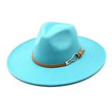 Lake Blue Wide-brim fedora hat lifestyle outdoor shot