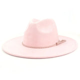 Wide Brim Suede Fedora Hat
