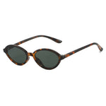 Leopard Green Small oval gradient sunglasses — second colorway variant, retro oval frame