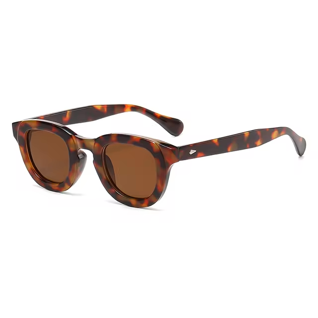 Vivid Oval Thick Sunglasses