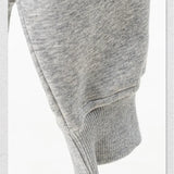 Gray sweatshirt with a hood on a white background