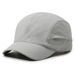 Gray baseball cap on a white background