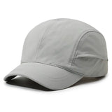 Gray baseball cap on a white background