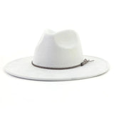 Wide Brim Suede Fedora Hat