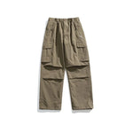 Lk1285 Camel Parachute cargo pants, lifestyle shot