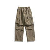 Lk1285 Camel Parachute cargo pants, lifestyle shot
