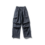 Lk1285 Haze Blue Parachute cargo pants, lifestyle shot 7