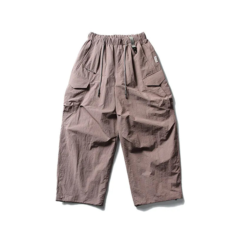 Lk1353 Haze Purple Parachute cargo pants, lifestyle shot 10