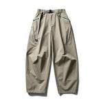 Lk88018 Gray Green Parachute cargo pants, lifestyle shot 4