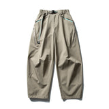 Lk88018 Gray Green Parachute cargo pants, lifestyle shot 4