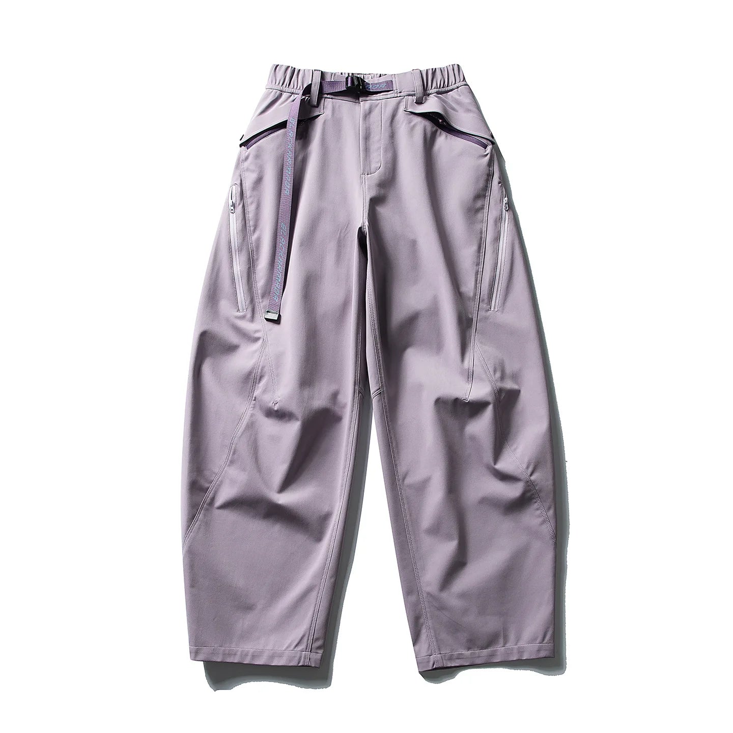 Lk88018 Purple Parachute cargo pants, lifestyle shot 3