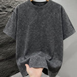 Mineral washed oversized graphic tee, front view
