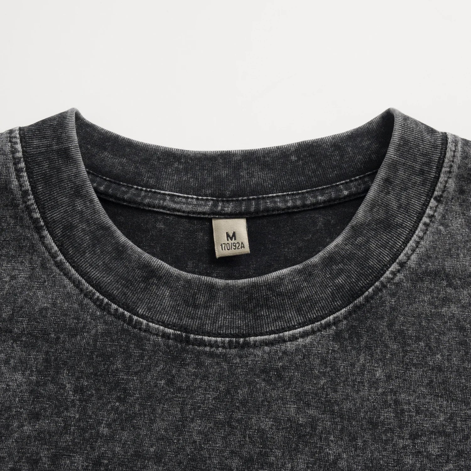 Mineral washed oversized graphic tee, side view