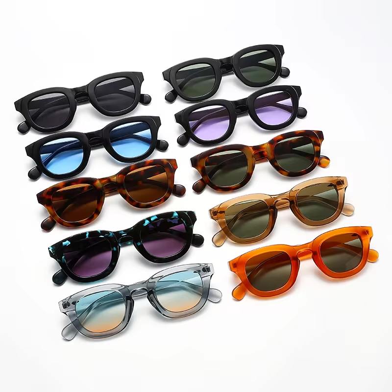 Vivid Oval Thick Sunglasses