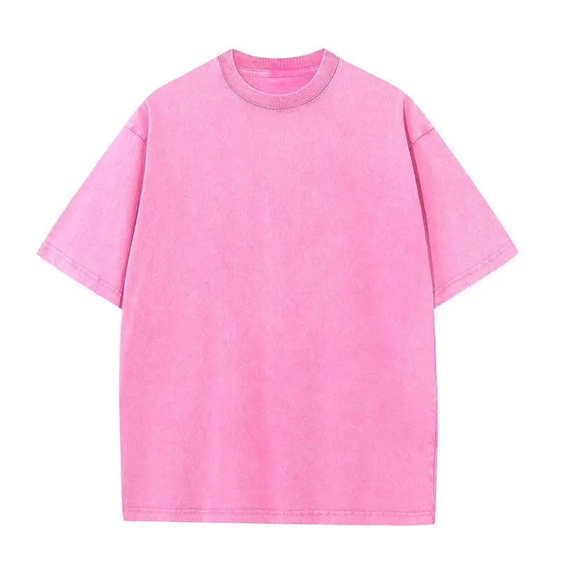 Pink t-shirt on a white background