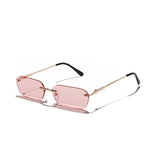 Rimless Rectangle Sunglasses