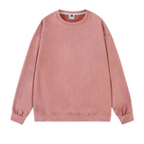 Streetwear Suede Sweatshirt