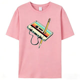 Pink Vintage graphic tee, styled outfit view