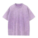 Purple t-shirt on a white background