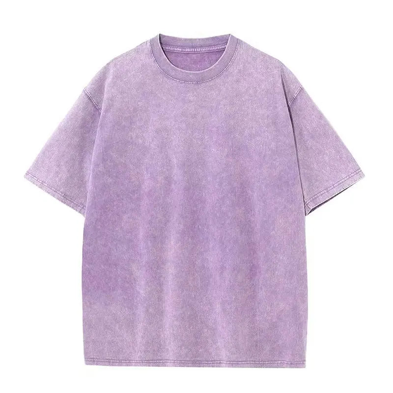Purple t-shirt on a white background
