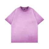 Purple Gradient washed tee styled for streetwear — lifestyle shot