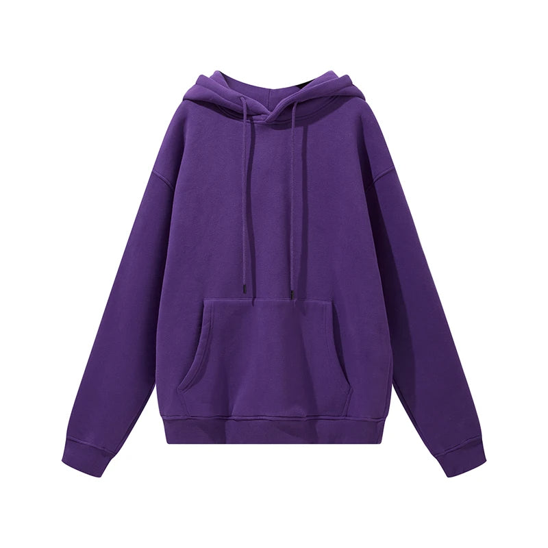 Thick Fleece Hoodie – Oversized Winter Streetwear Pullover