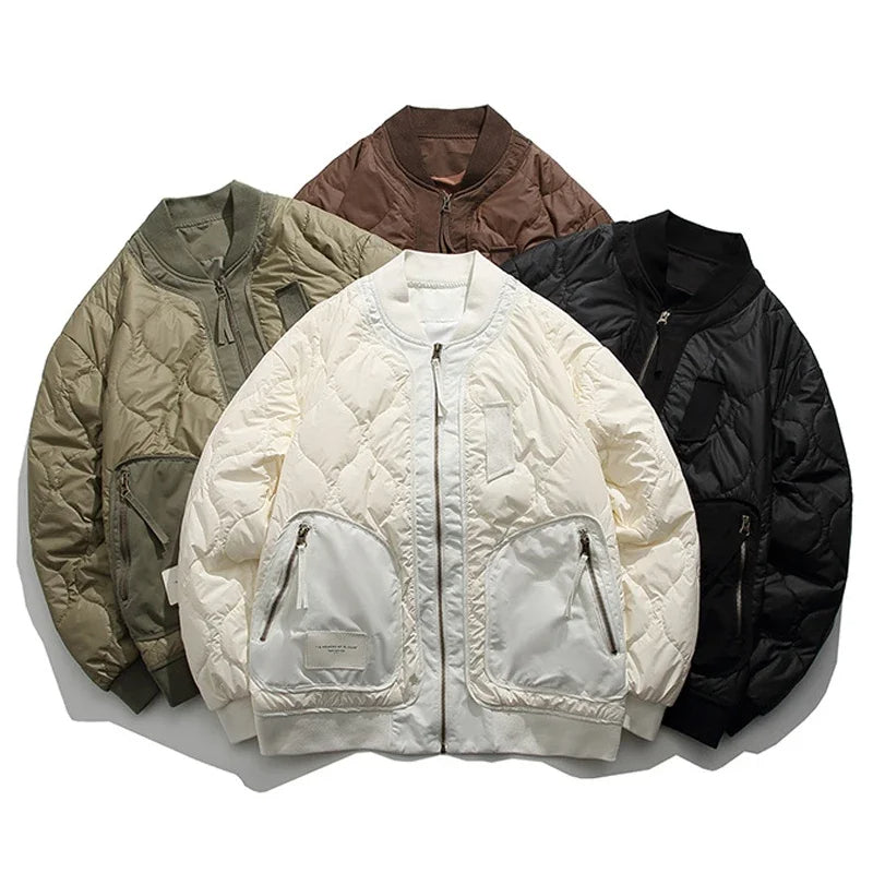 Quilted Thin Elegance Bomber Jacket