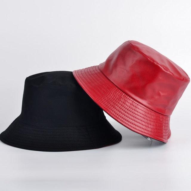 Leather Bucket Hat