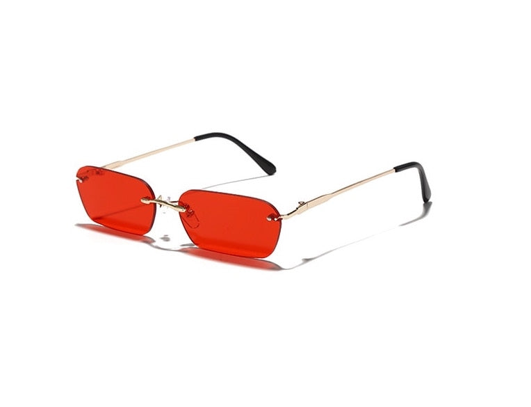 Zephyrus - Rimless Apple Shape Party Frameless Tinted Sunglasses - Cramilo  Eyewear - Stylish & Trendy Eyewear